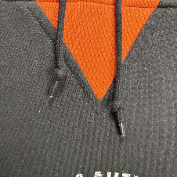 Ferguson's Center Ice Sports Hockey Pullover Hoodie Orange And Black Sweater XL - Picture 7 of 8